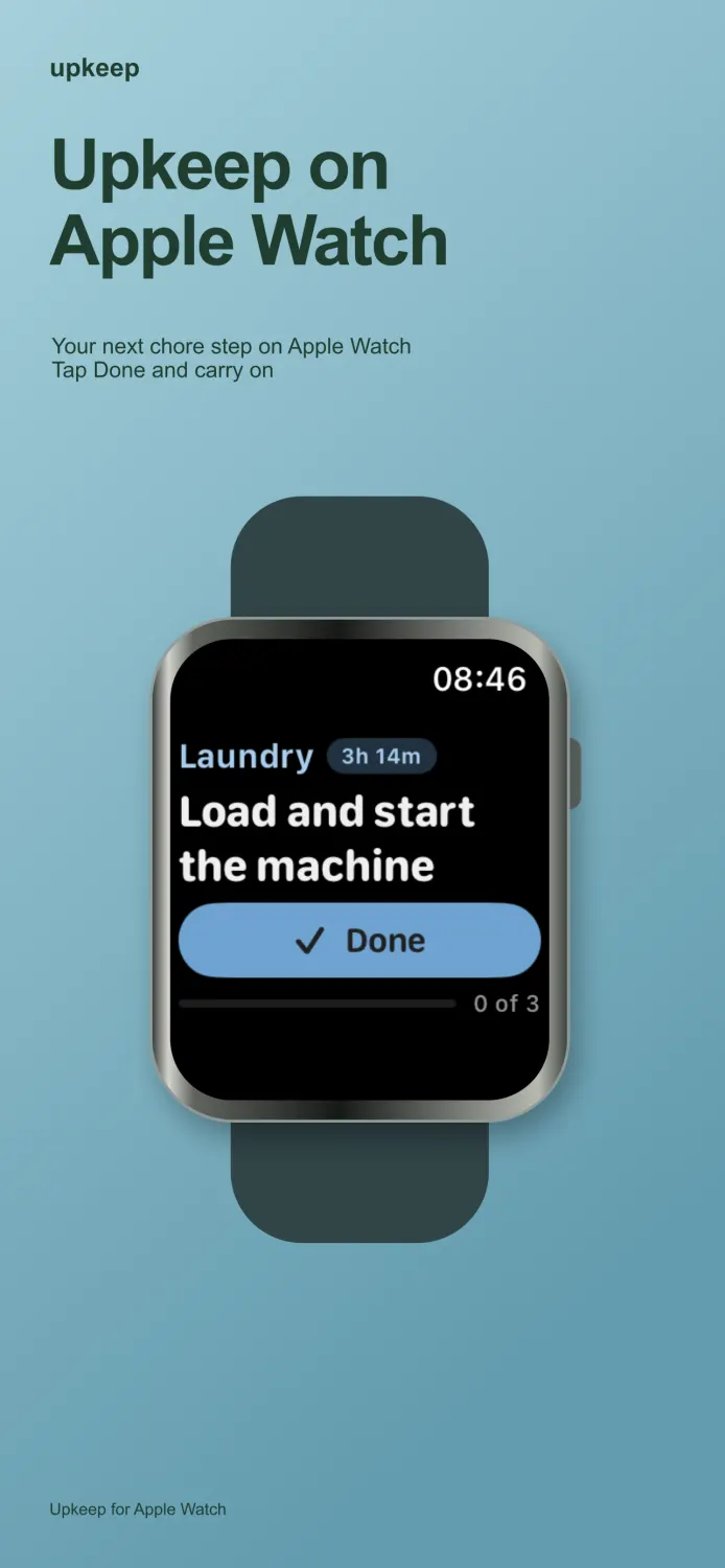 Upkeep on Apple Watch